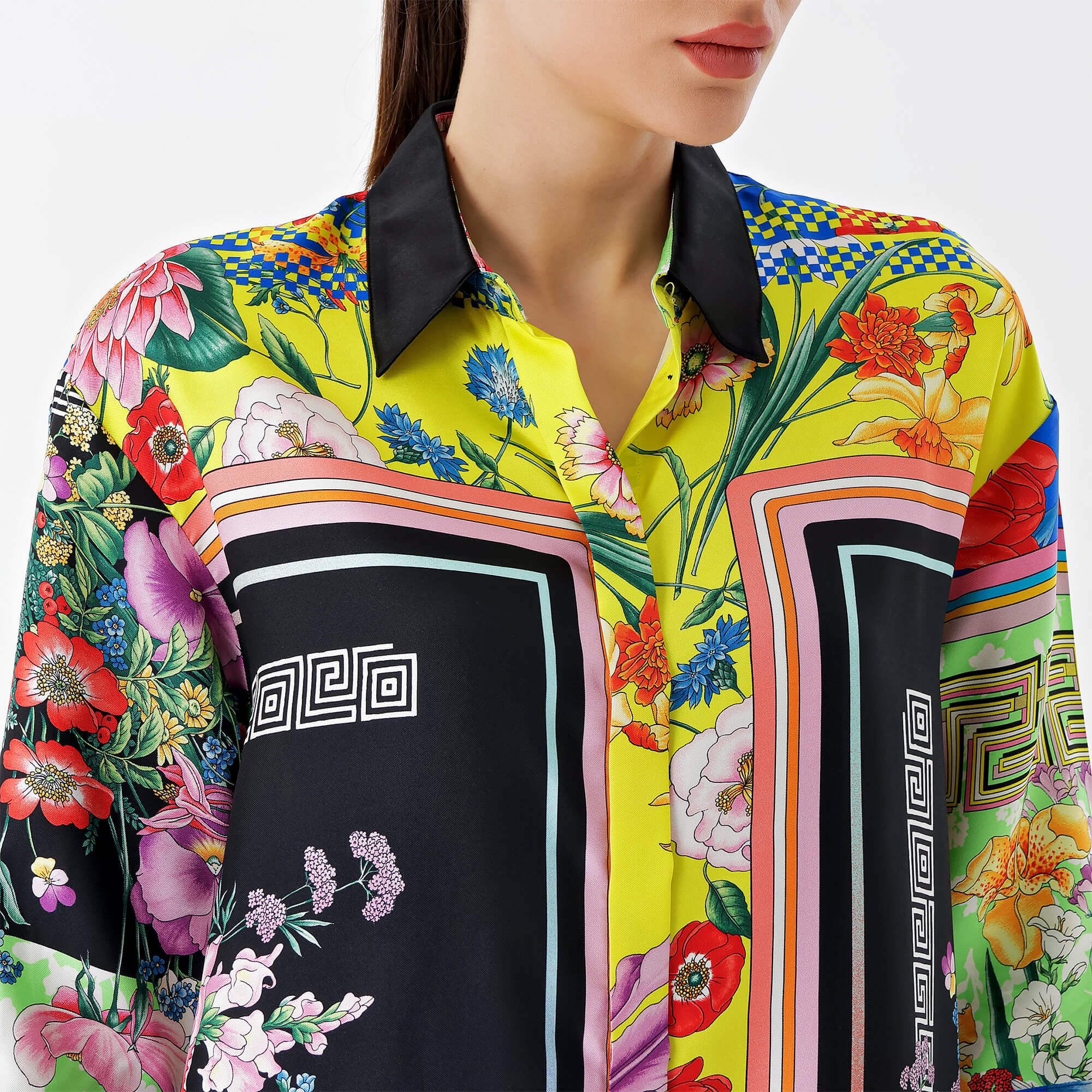 Versace - Multicolor Icon Print Long Shirt